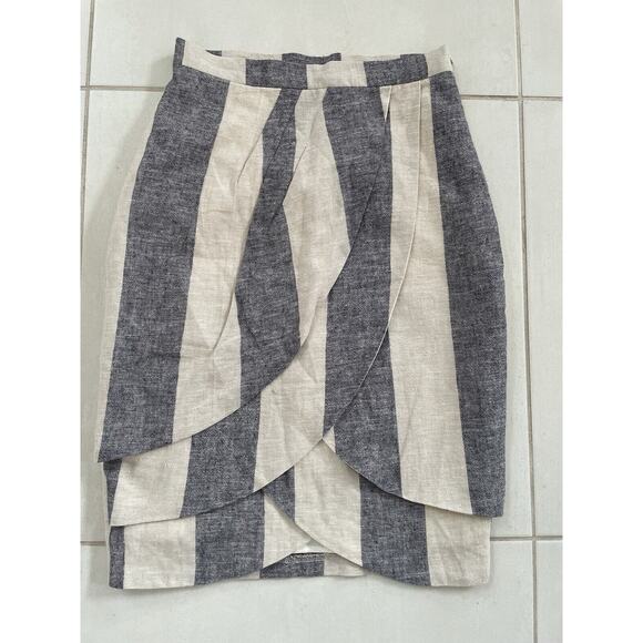 Anthropologie Eva Franco Mini Skirt Stripe - Picture 1 of 7